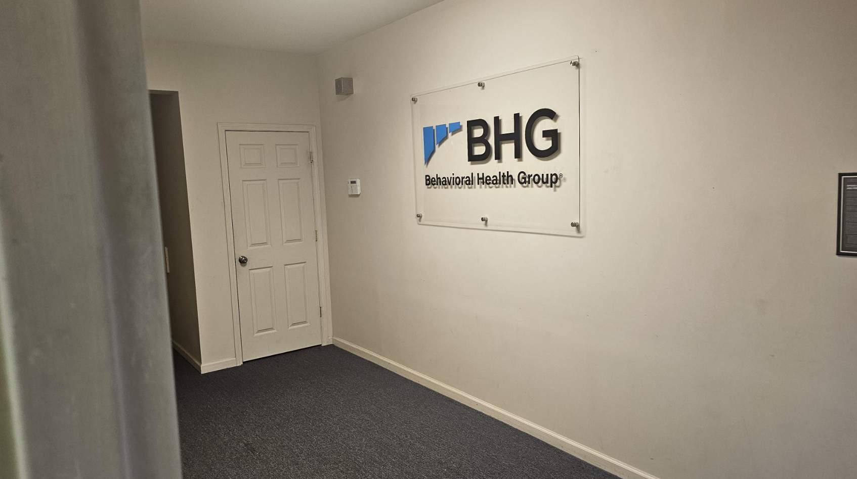 Interior hallway leading to treatment rooms