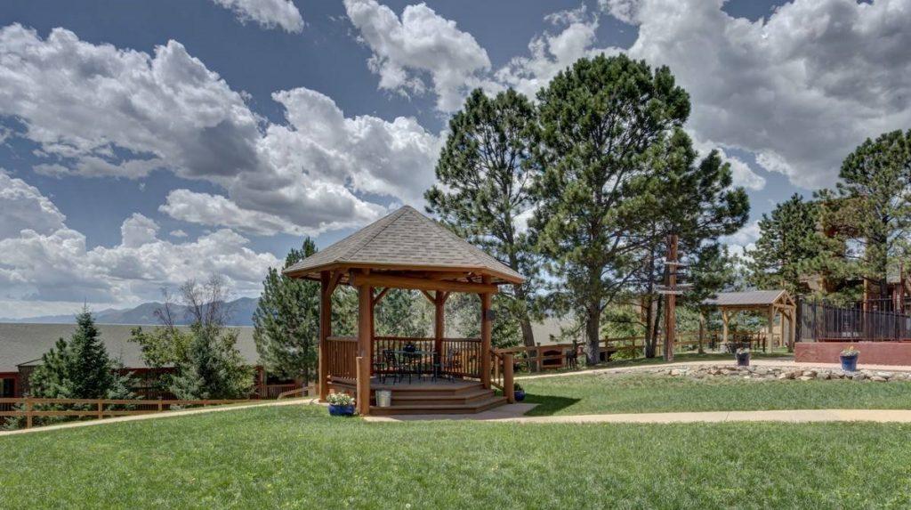 Gazebo at facility.
