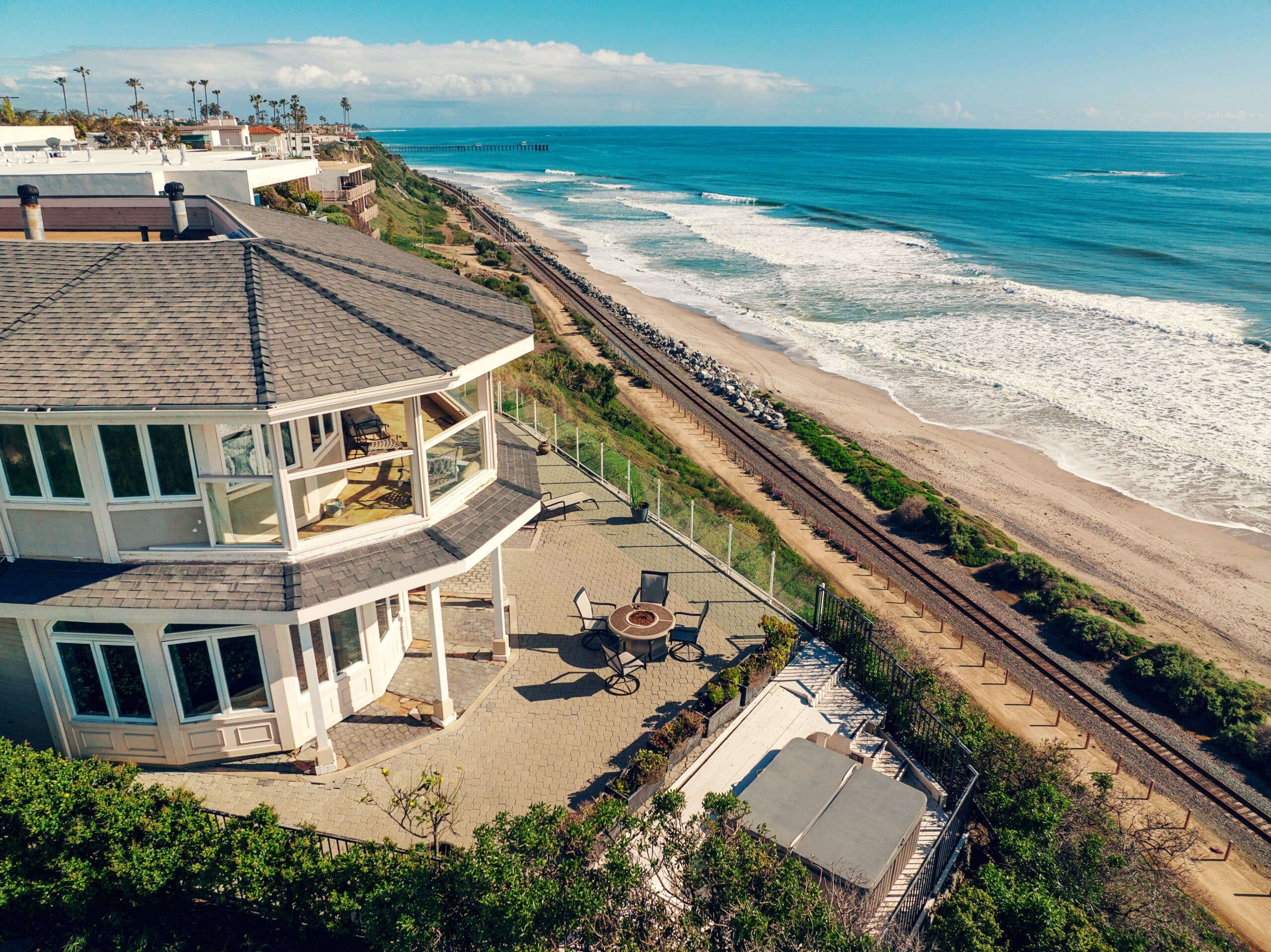 Coastal rehab facility with ocean views.