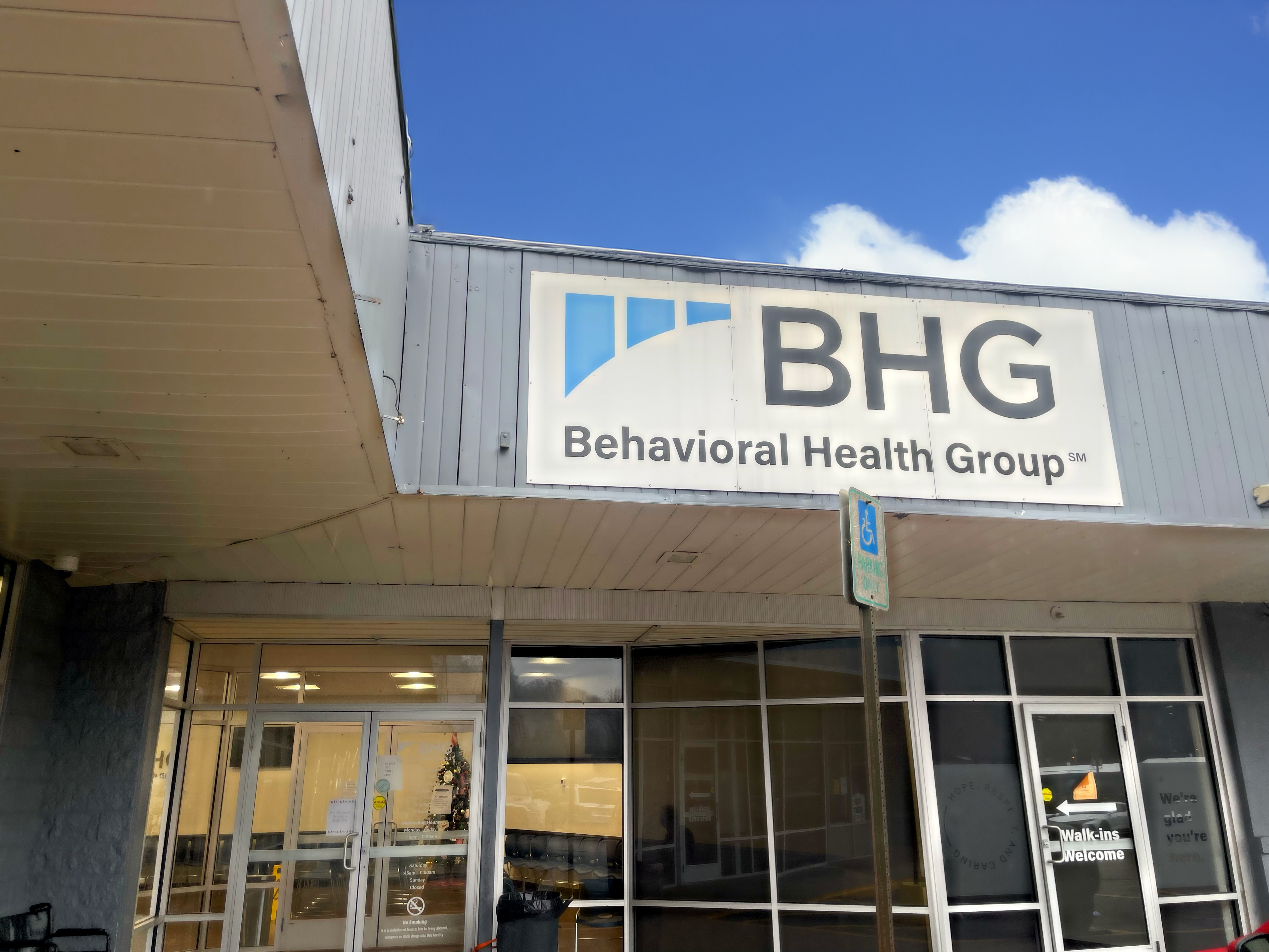 Exterior entrance of BHG Hazard Treatment Center