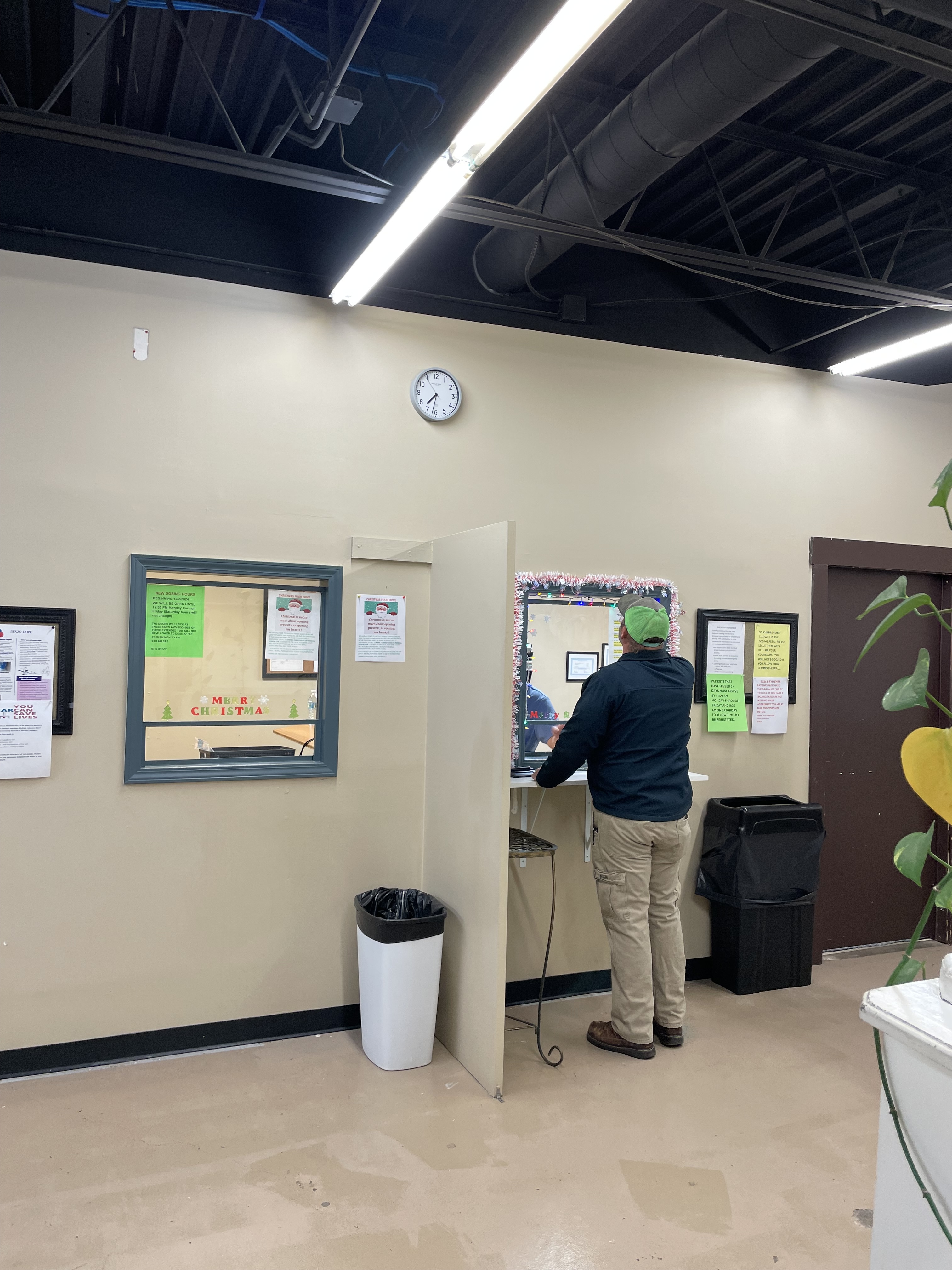 Medication dosing window inside BHG Lawrence Treatment Center
