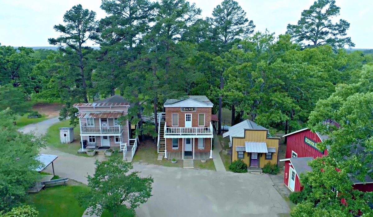 Ranch-style buildings forming a courtyard on Sundown Ranch campus