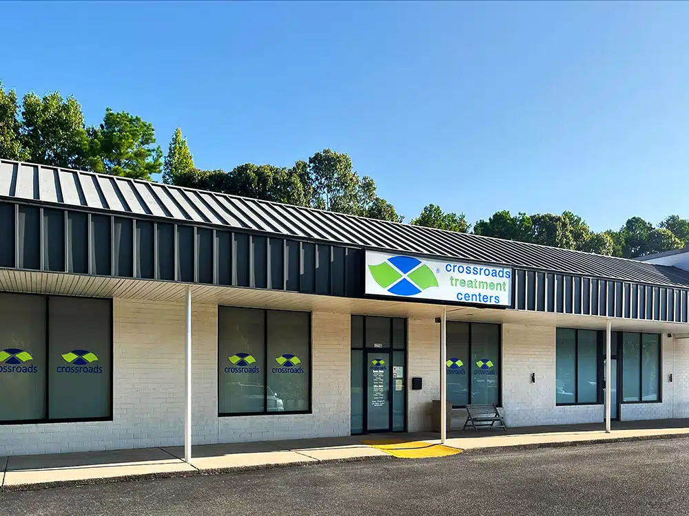 Exterior of Crossroads Treatment Center building