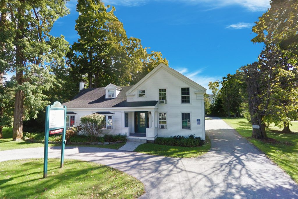 Exterior of Northshire UCS outpatient center surrounded by trees