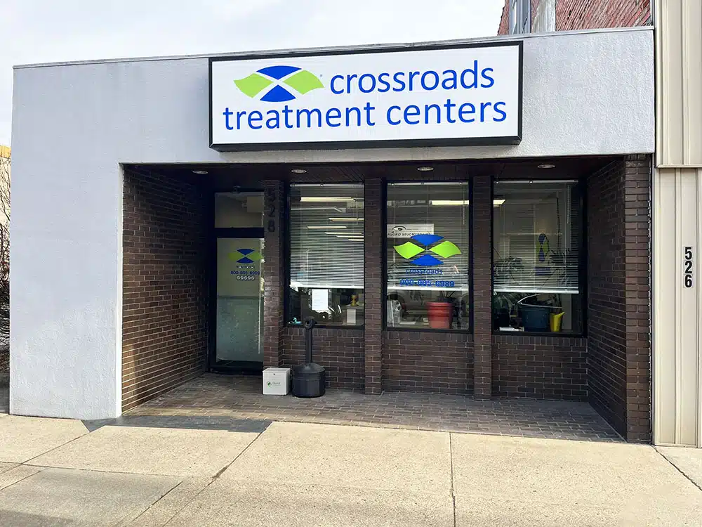 Entrance to Crossroads Treatment Center in Charleroi