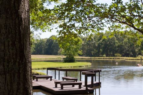 Pond and outdoor space at Woodlake Abbeville treatment center