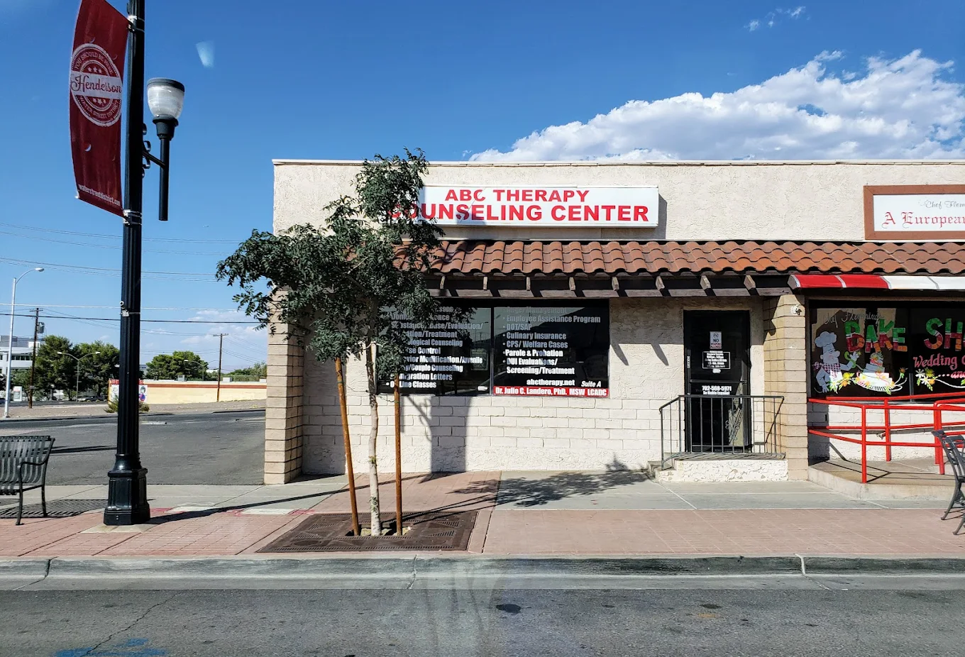 Front of ABC Therapy Counseling Center along a street