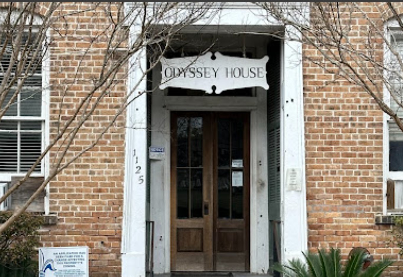 Entrance to the rehab center.
