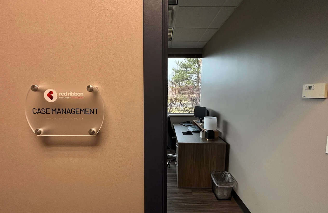 Private case management office entrance