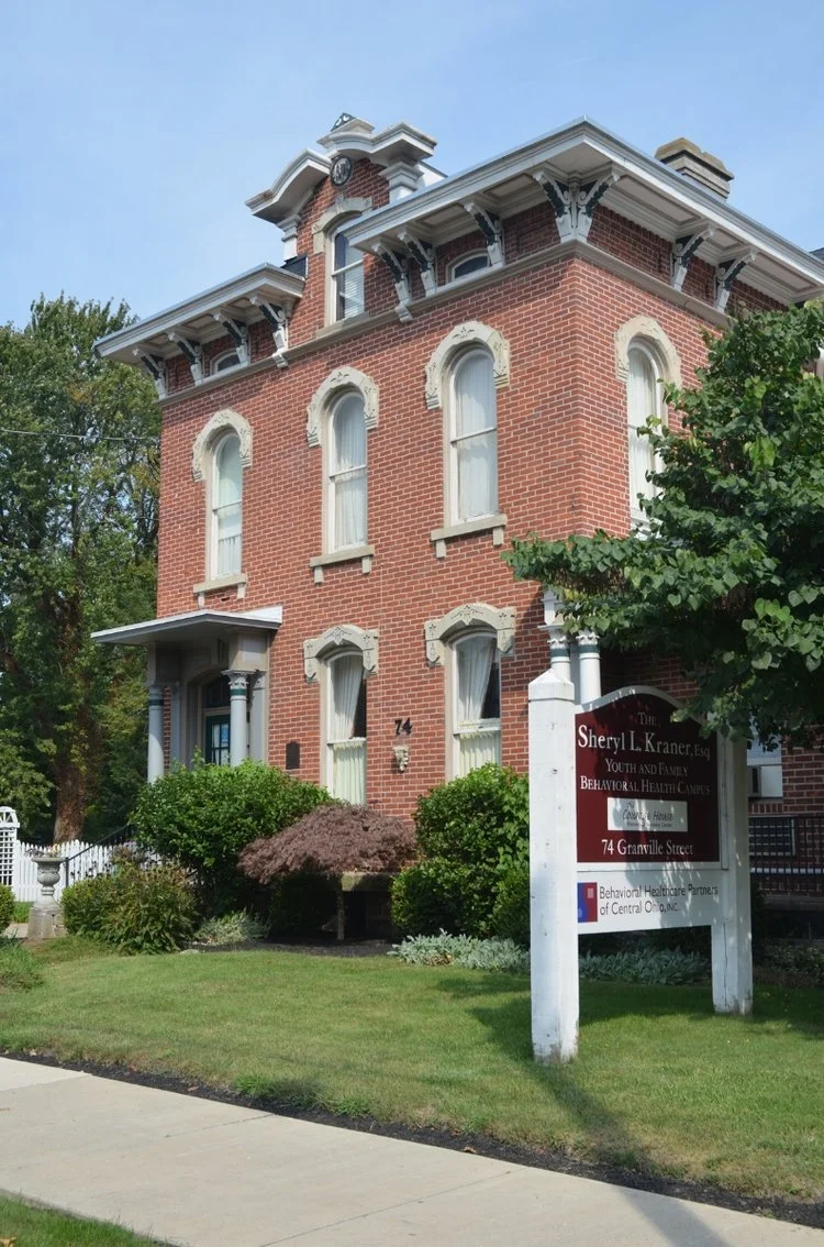 Historic brick Courage House treatment facility exterior