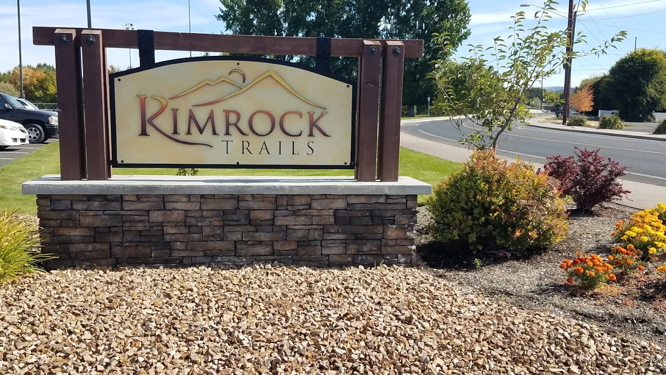 Rimrock Trails sign at adolescent residential treatment campus