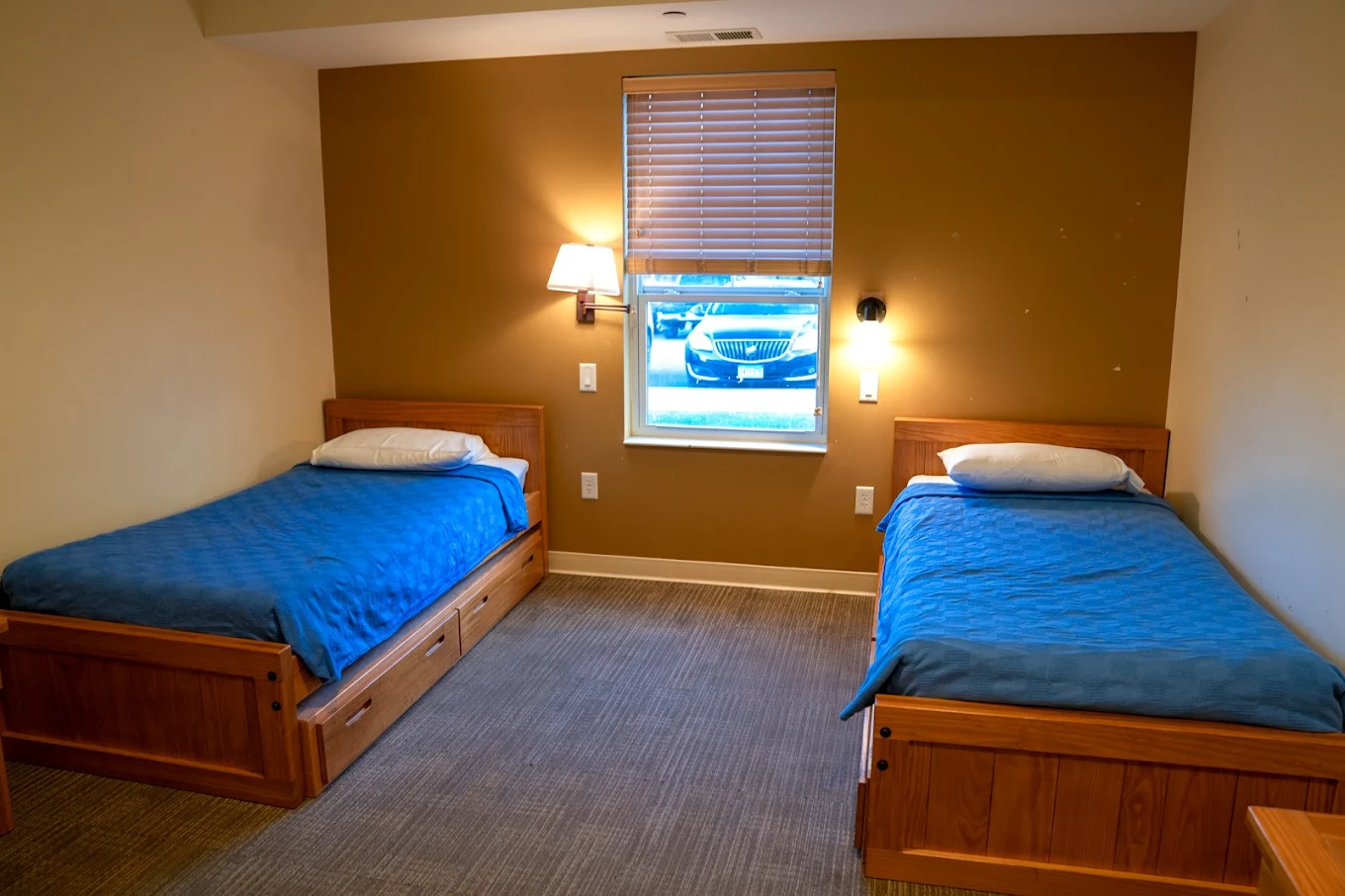 Shared bedroom with two twin beds