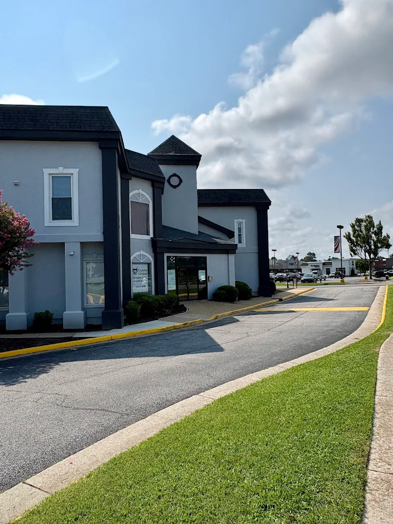 Driveway and walkway leading to the facility entrance