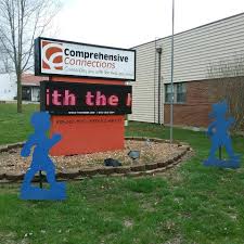 Comprehensive Connections sign in front of the facility building.