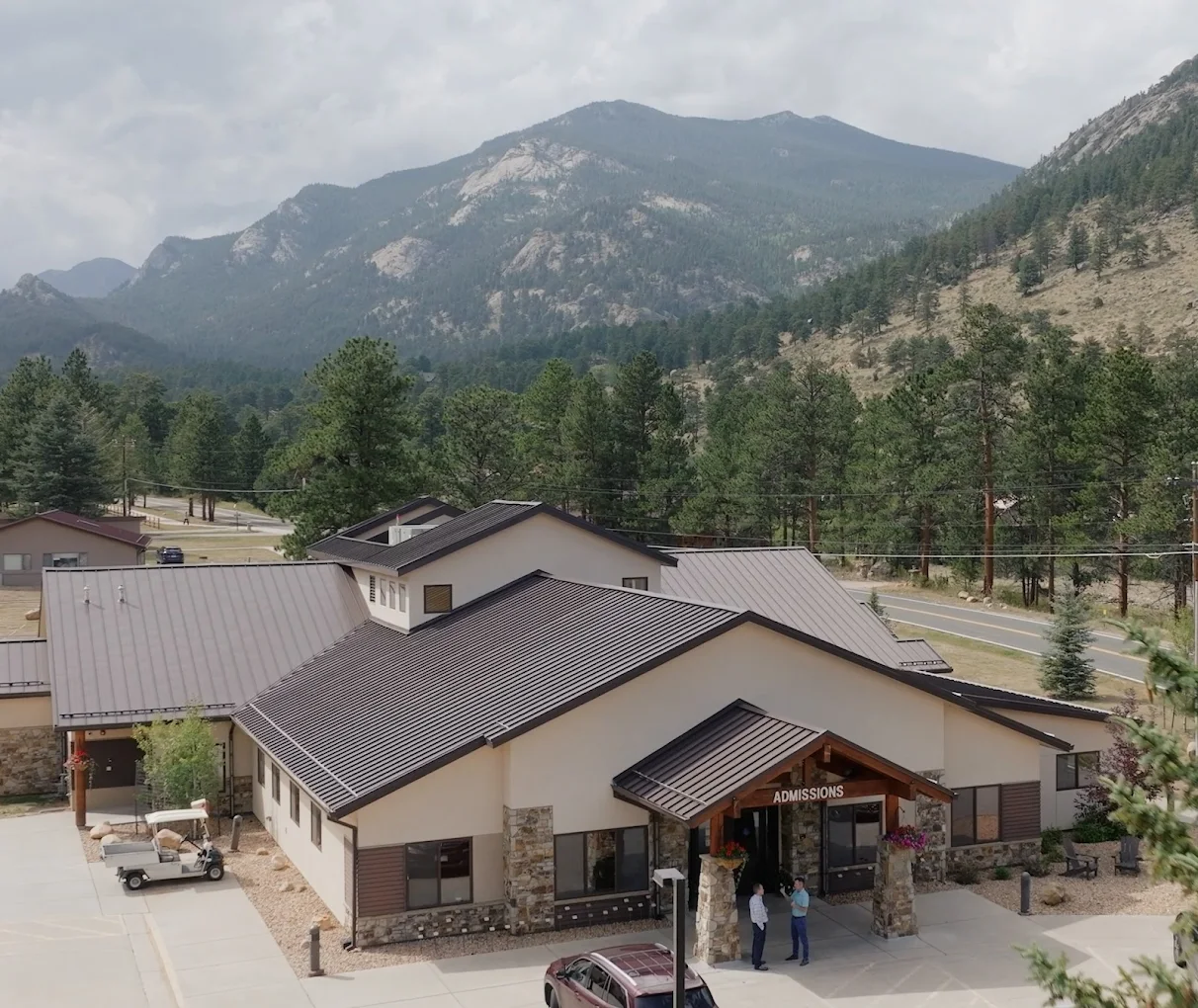 Aerial view of Harmony Foundation treatment campus