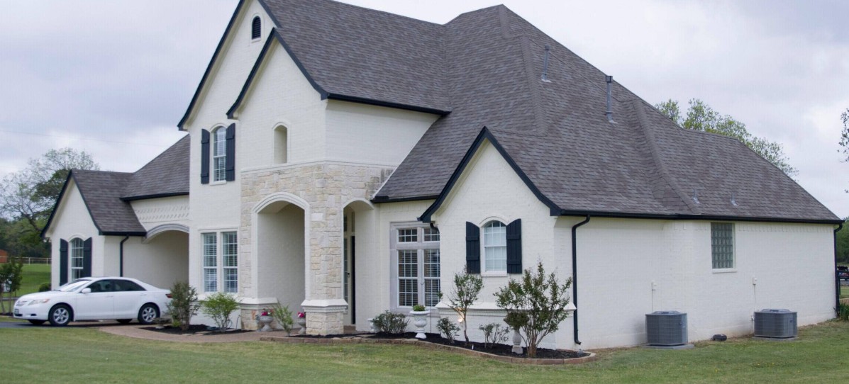 Residential treatment home with landscaped grounds