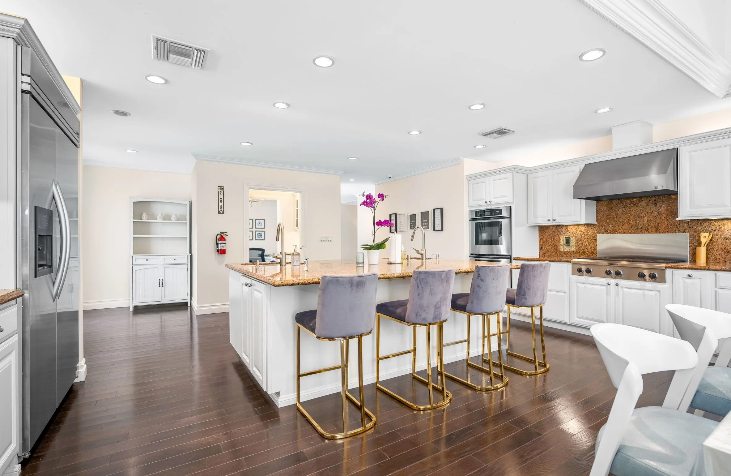 Communal kitchen and dining space at Innovate Recovery