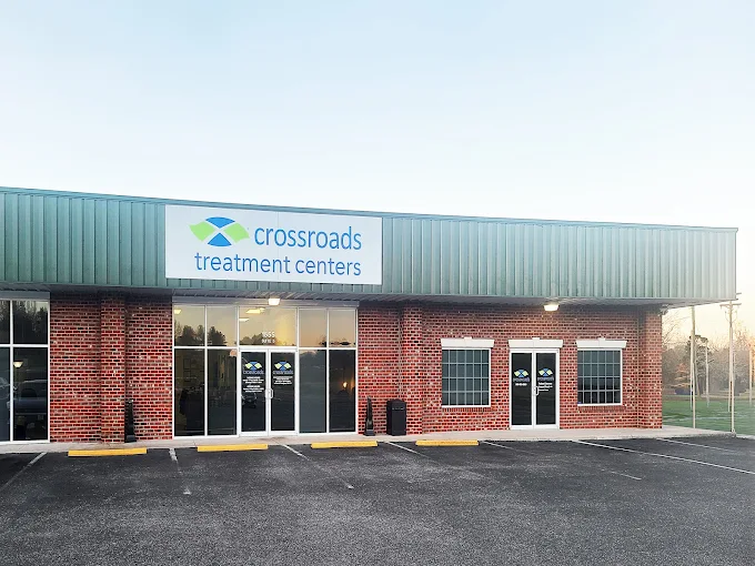 Brick exterior of Crossroads Treatment Center building