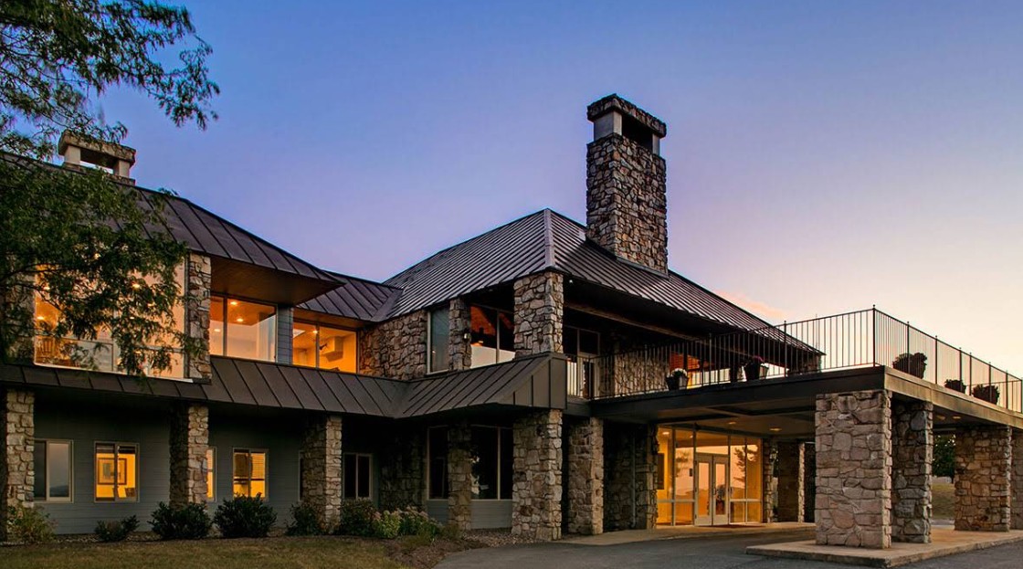 Exterior view of The Ranch Pennsylvania addiction treatment center main lodge in Wrightsville, Pennsylvania