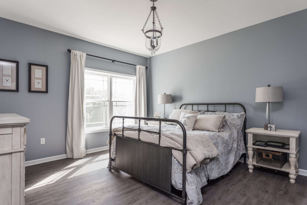 Private bedroom with full bed and natural light