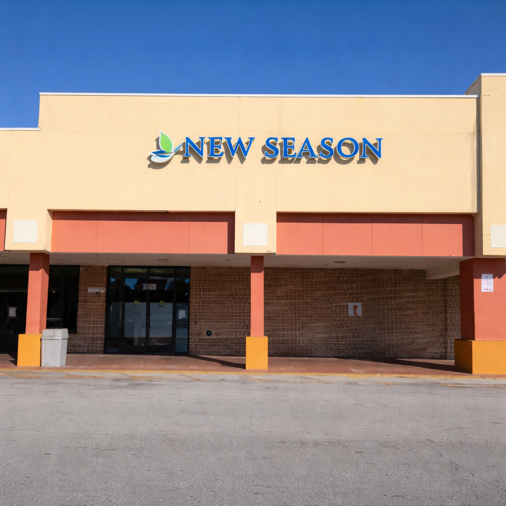 Front entrance of New Season Treatment Center West Orlando