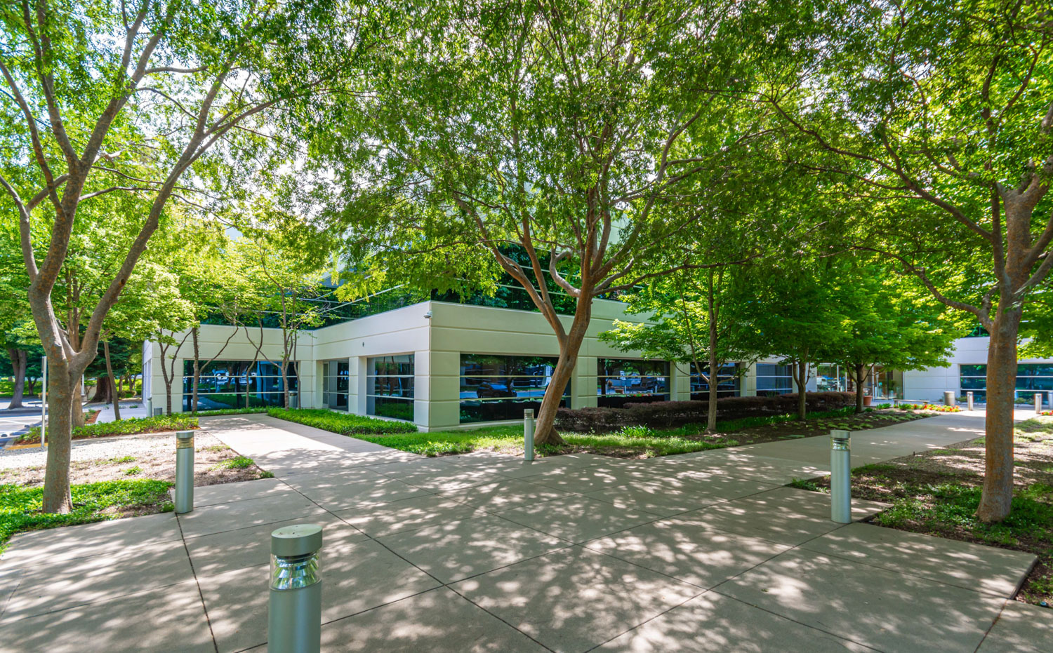 Facility exterior with entrance walkway.