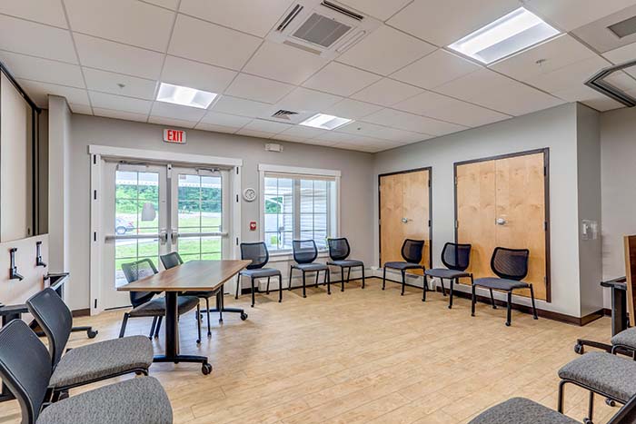 Meeting room with circle seating