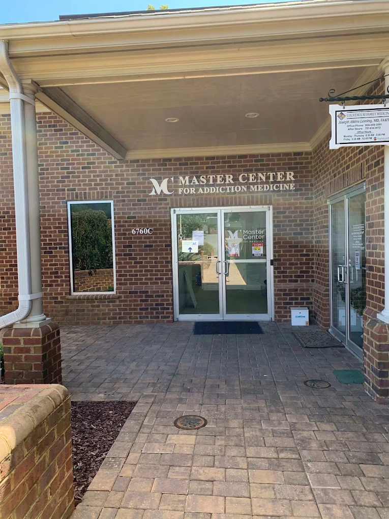 Exterior entrance to Master Center for Addiction Medicine in Gloucester