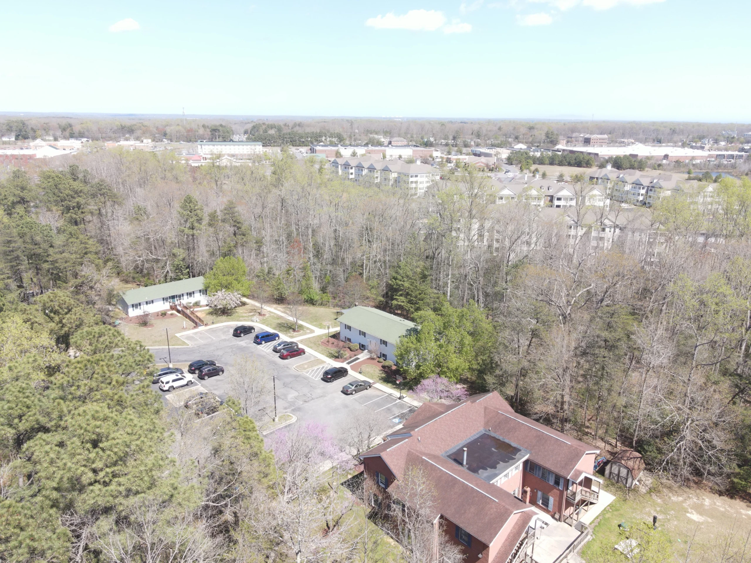 Aerial view of Pyramid Healthcare outpatient campus in California, MD