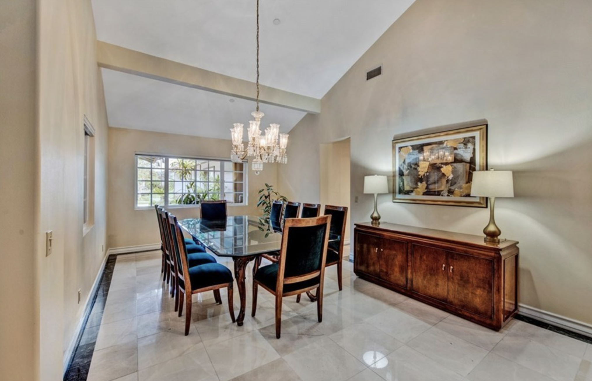 Dining area featuring a table and chairs.