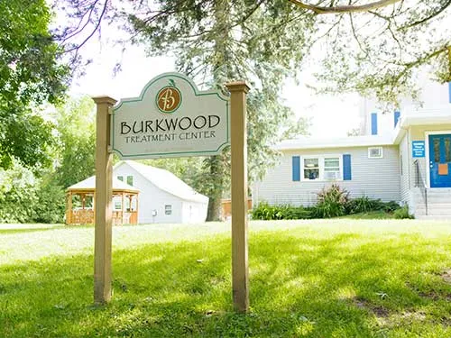 Entrance sign outside Burkwood Treatment Center