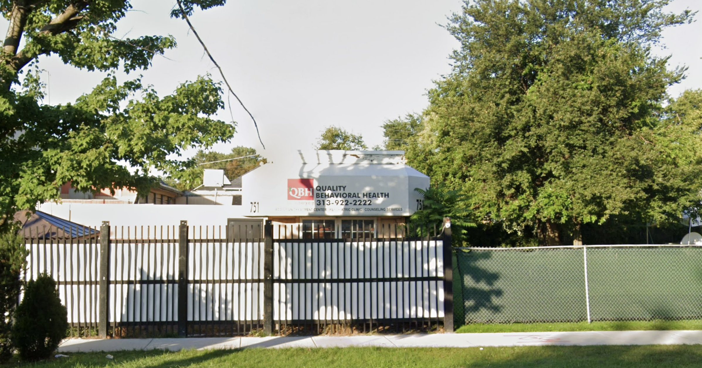 Outside view of facility from street.