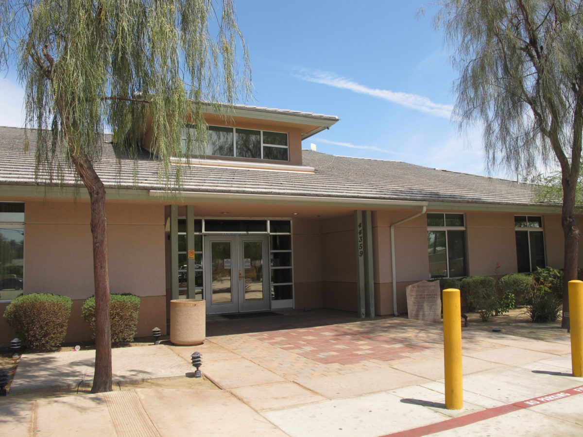 Main entrance of the ABC Recovery Center building.