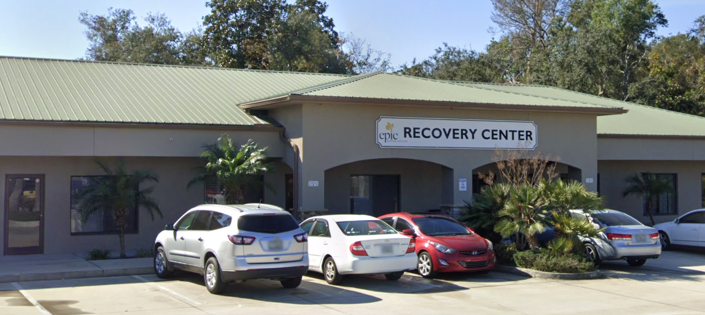 Front entrance with EPIC Recovery Center sign