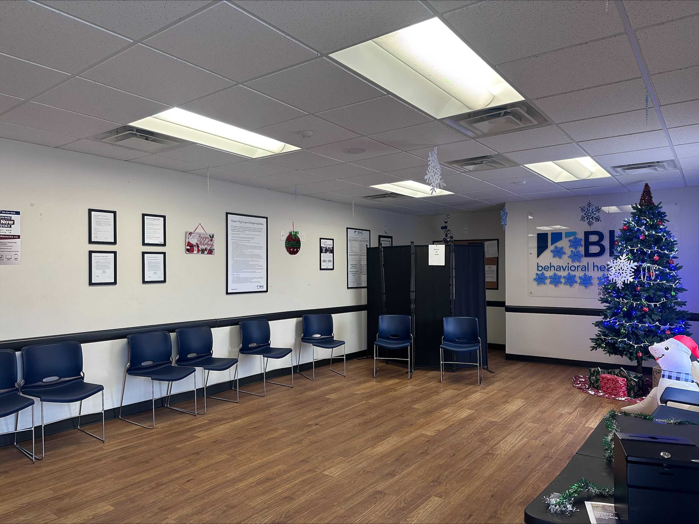 Lobby with patient seating at BHG Berea Treatment Center
