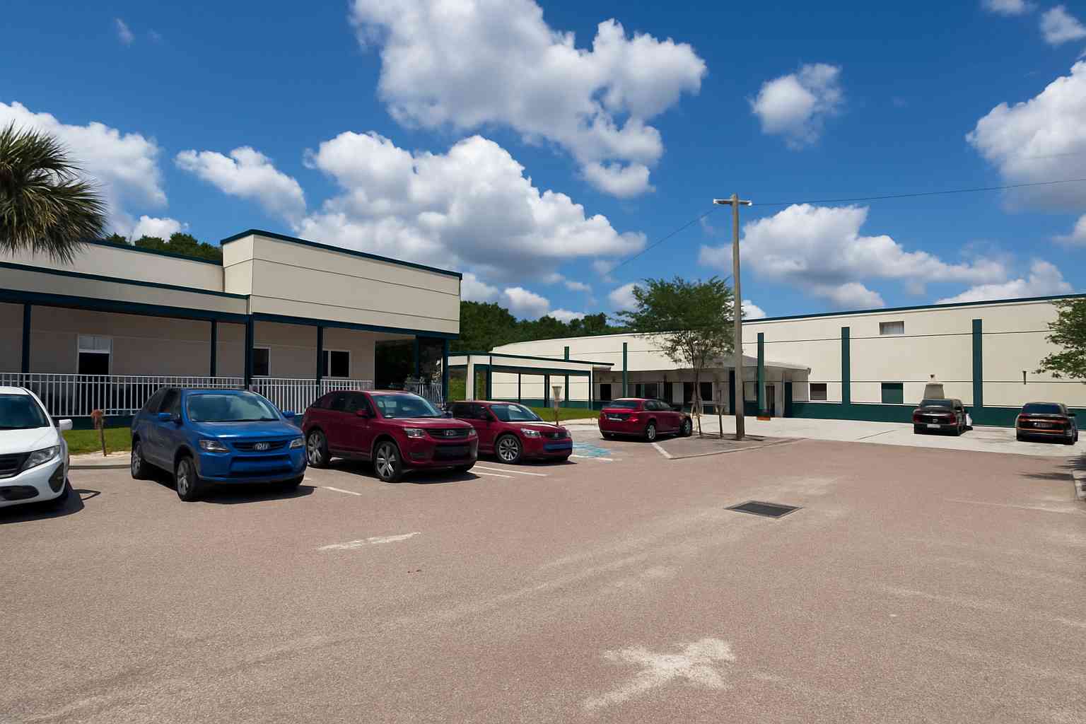 Exterior of men's residential treatment building in Tampa