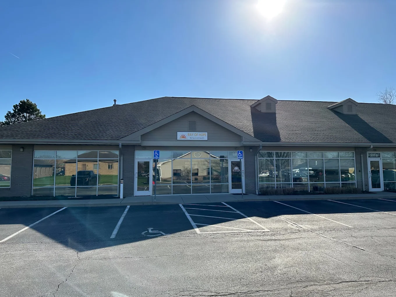 Exterior of Ray of Hope Behavioral Health building