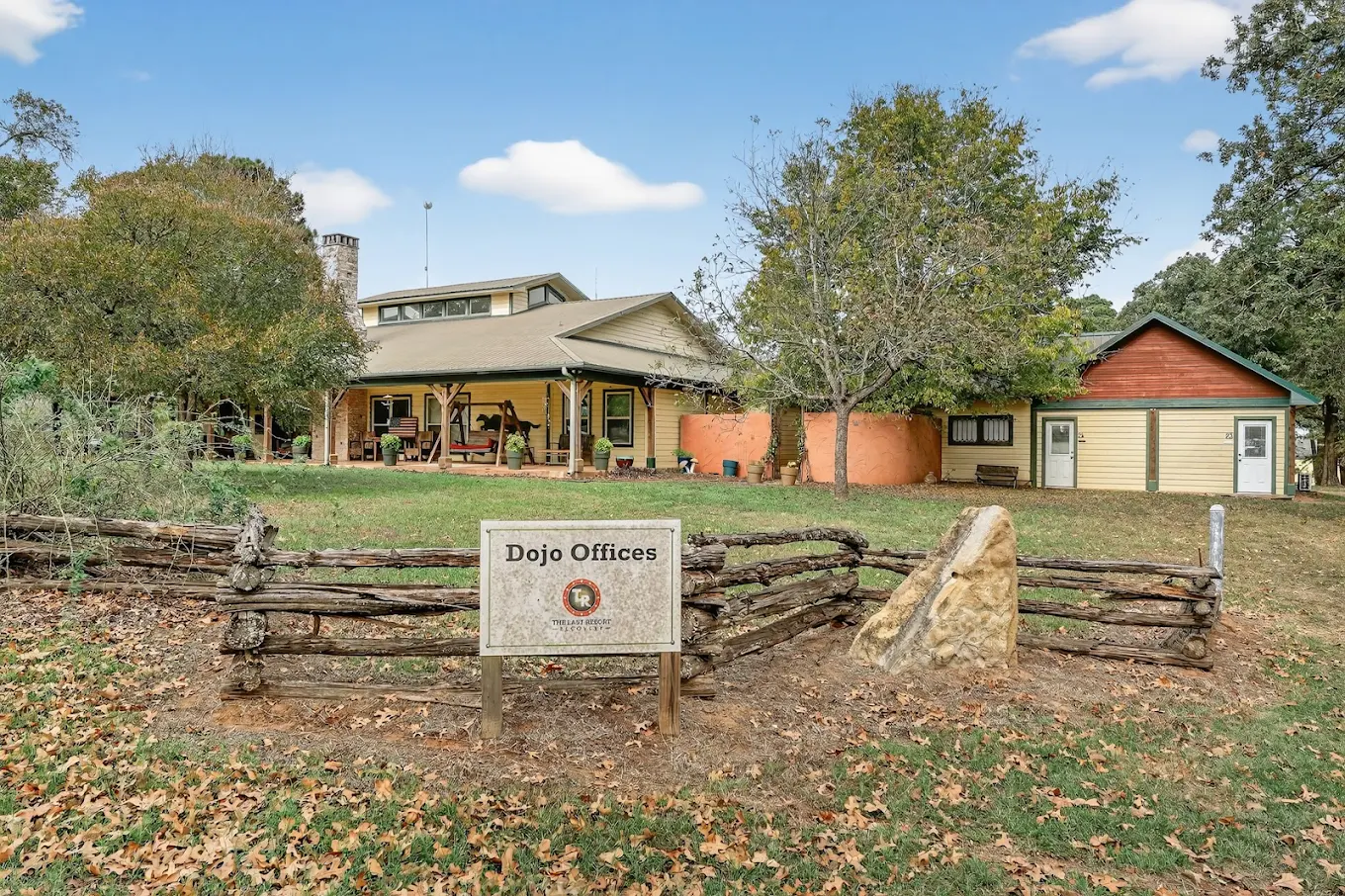 Exterior view of the Dojo offices at The Last Resort Recovery Center