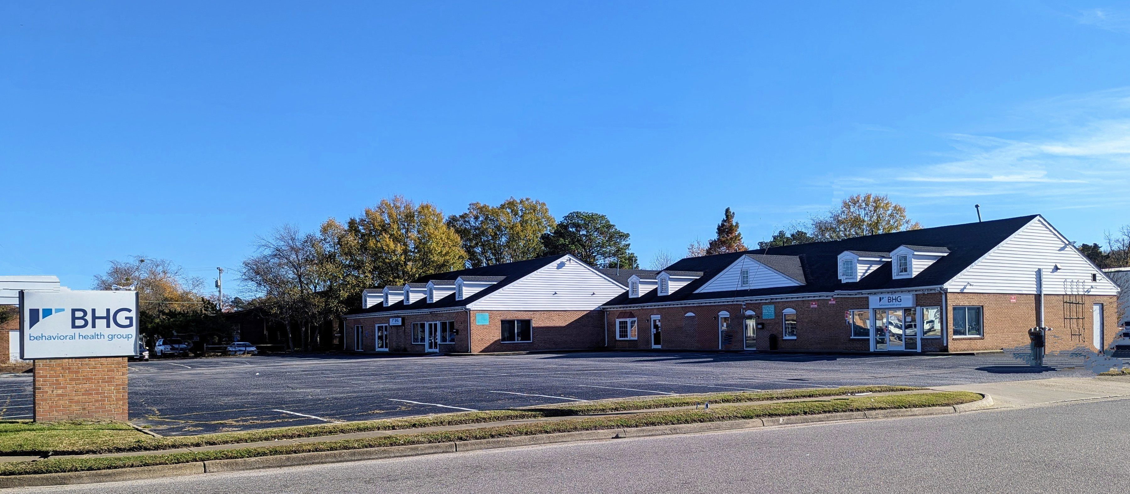 Wide view of BHG Virginia Beach Treatment Center building
