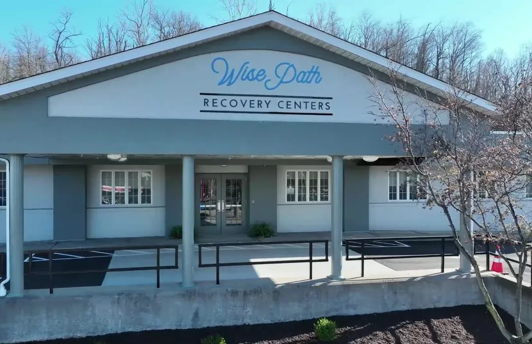Front entrance of the Wise Path Recovery Centers building.