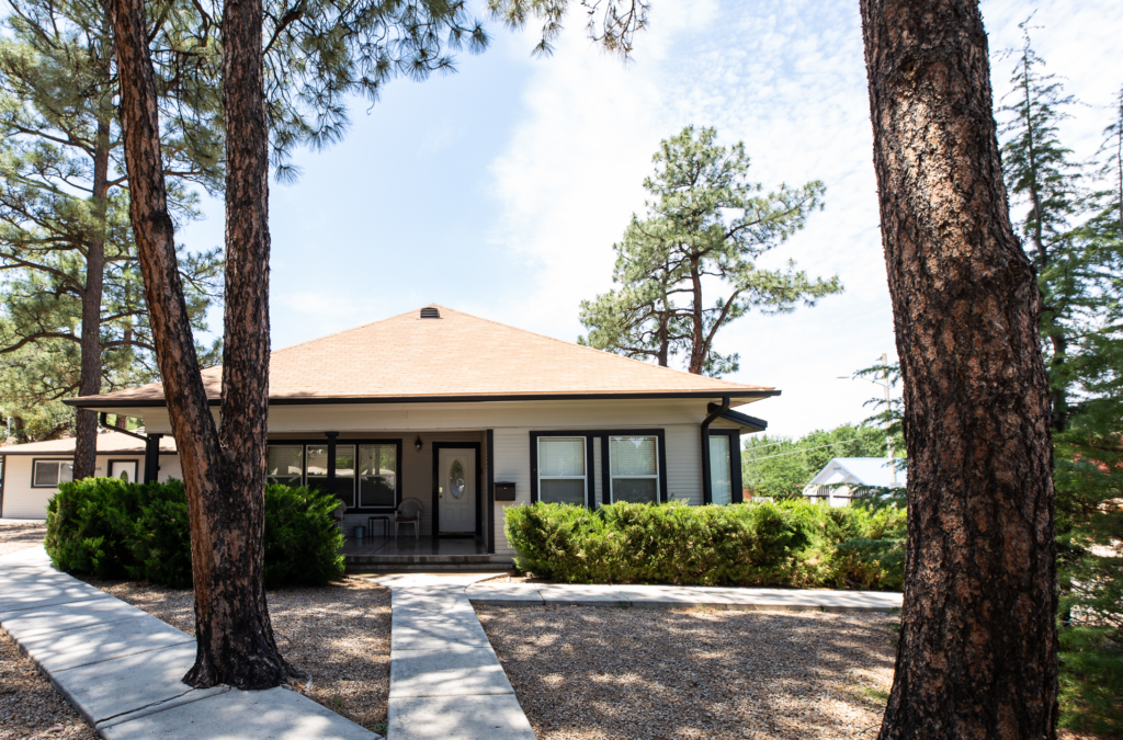 Rehab center surrounded by trees and walking paths
