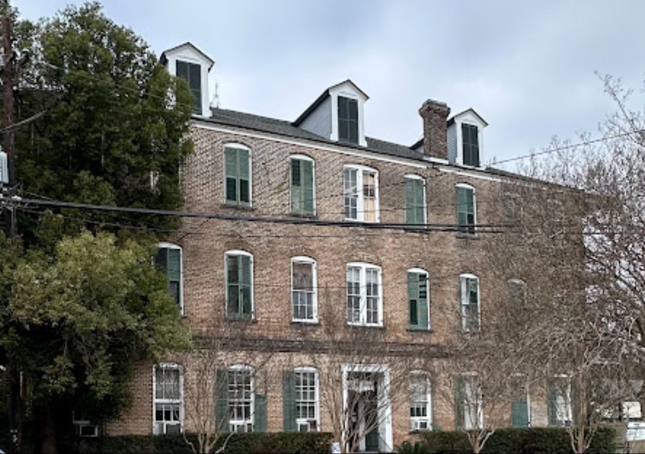 Exterior front view of the rehab facility with entrance.